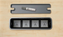meeting table wirebox with sockets