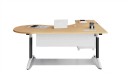 6.5 feet L shaped office table with storage