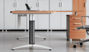 L shape office table side view
