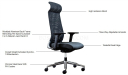 vich high back office chair specifications