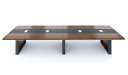 'Lexon' 15 Feet Conference Table In Walnut Veneer