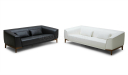 office sofa set in black and white leather
