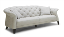 three seater chesterfield sofa in leather