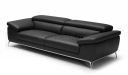 three seater office sofa in leather
