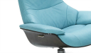 stylish lounge chair with reclining feature