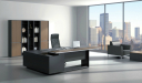 contemporary office interiors with sleek office table