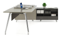 'Varna' 8 Feet Office Table in Glossy Lacquer Finish