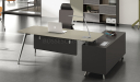 'Varna' 7 Feet Office Table in Glossy Lacquer Finish