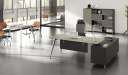 'Varna' 7 Feet Office Table in Glossy Lacquer Finish