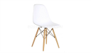 cafeteria chair with white PP seat shell