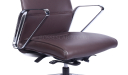 Hero High Back Office Chair In Brown Leather