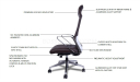high back leather chair specifications