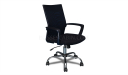 medium back office chair in black with tilt and lift mechanism