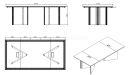 shop drawing of 8 feet meeting table