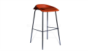 bar stool with fixed chrome base
