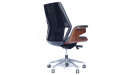 Coupe Office Chair In Black Leather
