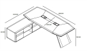 9 feet director's table dimensions diagram