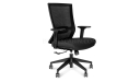Black color office chair with mesh back
