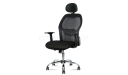 office chair with headrest and aluminum alloy base