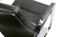 black leather visitors chair with a perfect finish