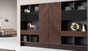 'Larry' 12 Ft Office Cabinet In Mountain Grain Walnut Veneer