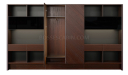 'Larry' 12 Ft Office Cabinet In Mountain Grain Walnut Veneer