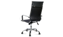 eams high back office chair in black leather
