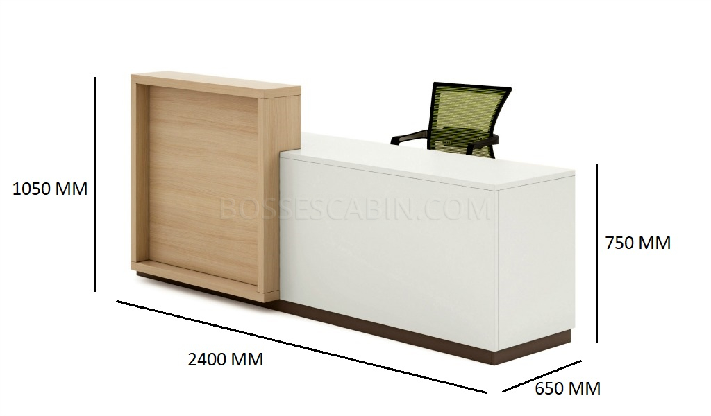 8 Feet Reception Desk Modern, Reception Desk Design Dimensions