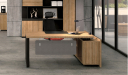 Quin Office Table With Side Cabinet