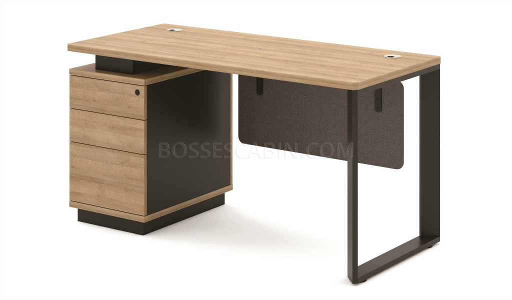 Small Office Desk With Drawers, Small Contemporary Desk With Drawers