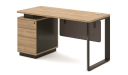small office desk with drawers and lock