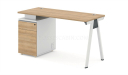 single seater workstation with with storage pedestal