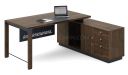 office table with side cabinet inside view