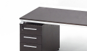 'Eazy' 4 Feet Office Desk In Dark Oak Veneer