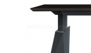 motorized height adjustable desk with oak veneer top