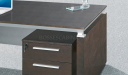 Easy Office Desk In Dark Oak