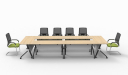 Foldable and movable meeting table