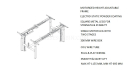 shop drawing and features of workstation with height adjustment
