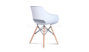 eams style white plastic chair