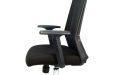 black office chair with adjustable armrests