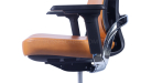 leather office chair with adjustable armrests