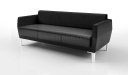 'Jane' Three Seater Sofa In Artificial Leather