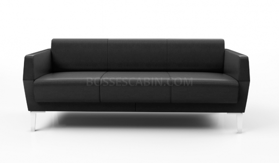 'Jane' Three Seater Sofa In Artificial Leather