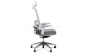 side view of high back office chair lumbar support