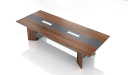 'Maxima' 10 Feet Meeting Table in Leather & Wood