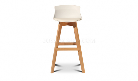 bar stool with wooden legs