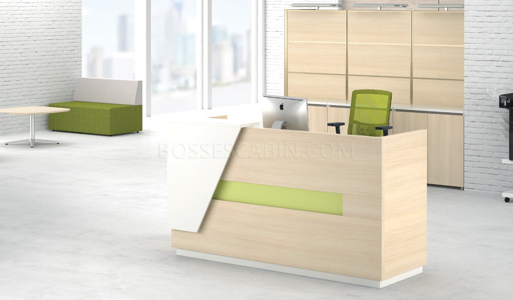 Reception desk on sale small space
