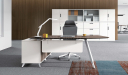 'Lipa' 7 Feet Desk With Ergonomic Curved Top