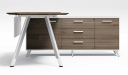 'Lipa' 7 Feet Desk With Ergonomic Curved Top