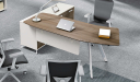 'Lipa' 7 Feet Desk With Ergonomic Curved Top